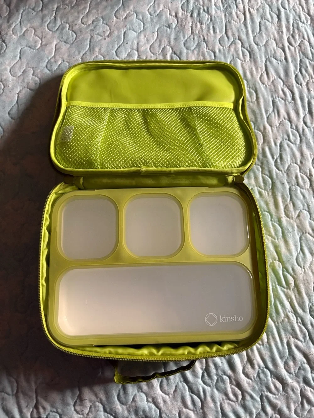 Kinsho Kids Lime Green Lunch Bag
